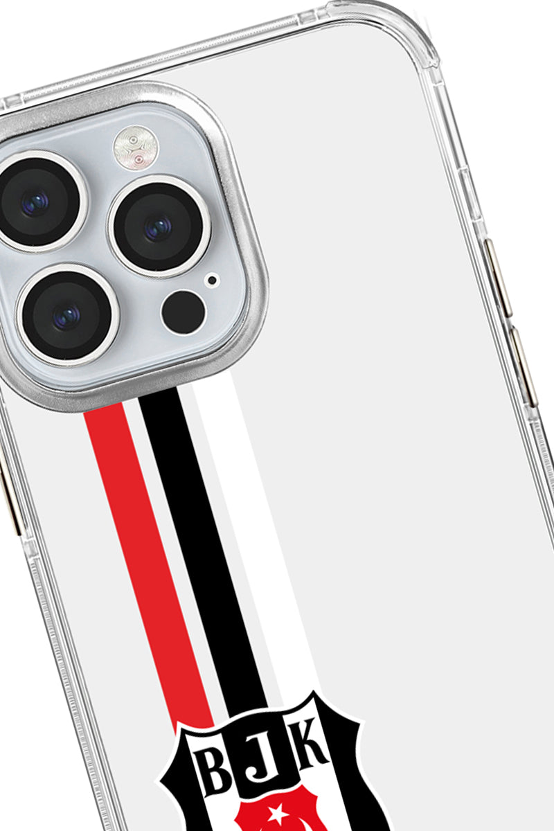 Beşiktaş Çizgi Arma Şeffaf Telefon Kılıfı