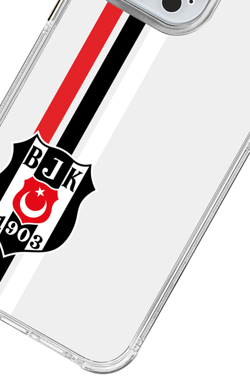 Beşiktaş Çizgi Arma Şeffaf Telefon Kılıfı
