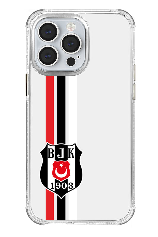 Beşiktaş Çizgi Arma Şeffaf Telefon Kılıfı