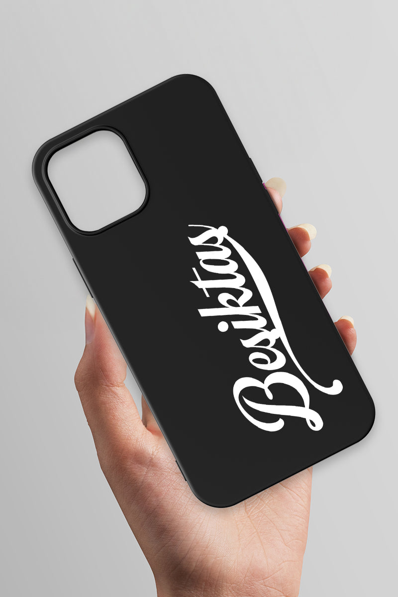 Beşiktaş El Yazılı Siyah Telefon Kılıfı