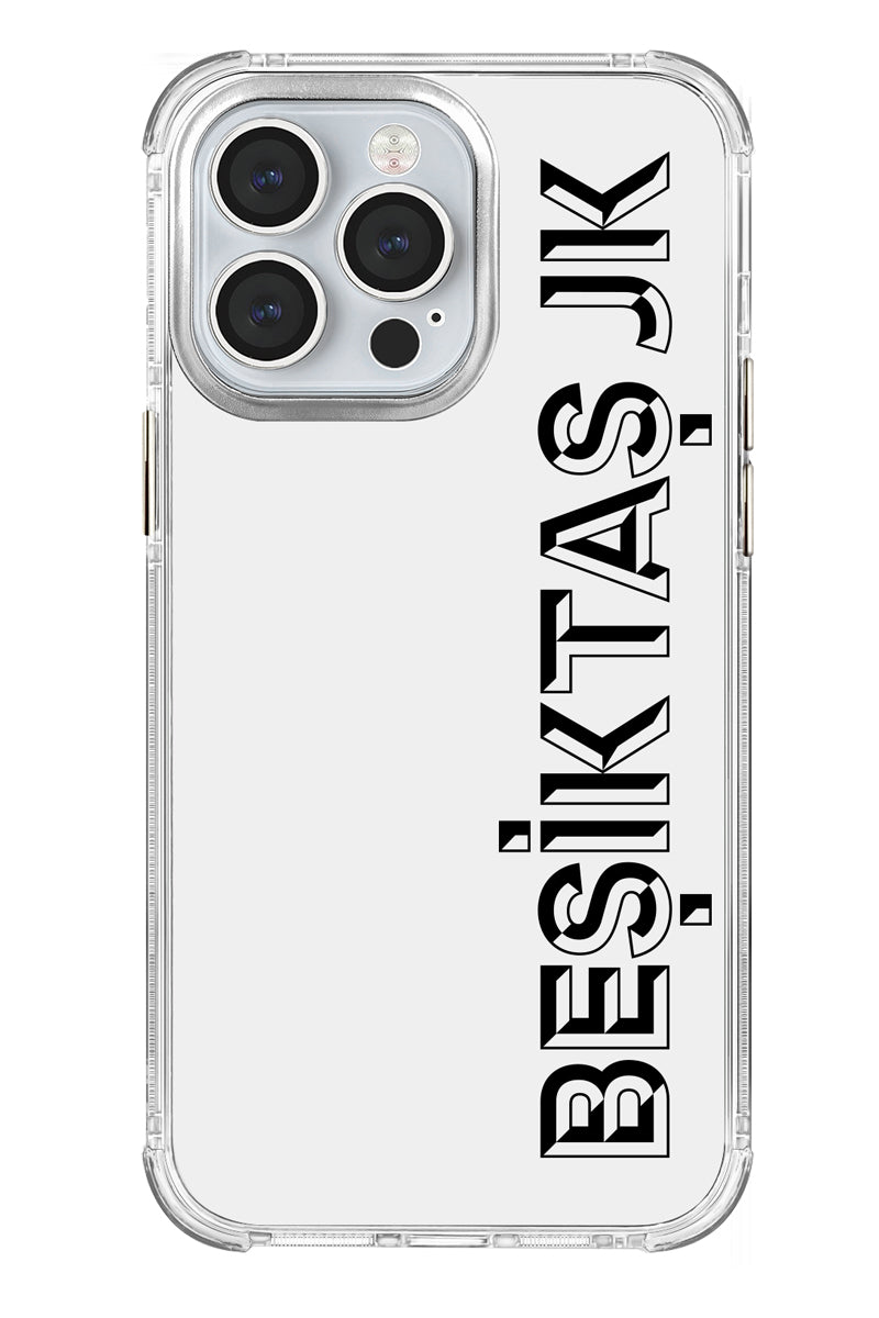 Beşiktaş JK Dikey Şeffaf Telefon Kılıfı