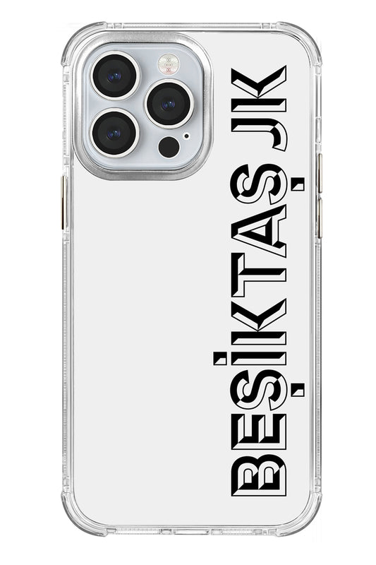 Beşiktaş JK Dikey Şeffaf Telefon Kılıfı
