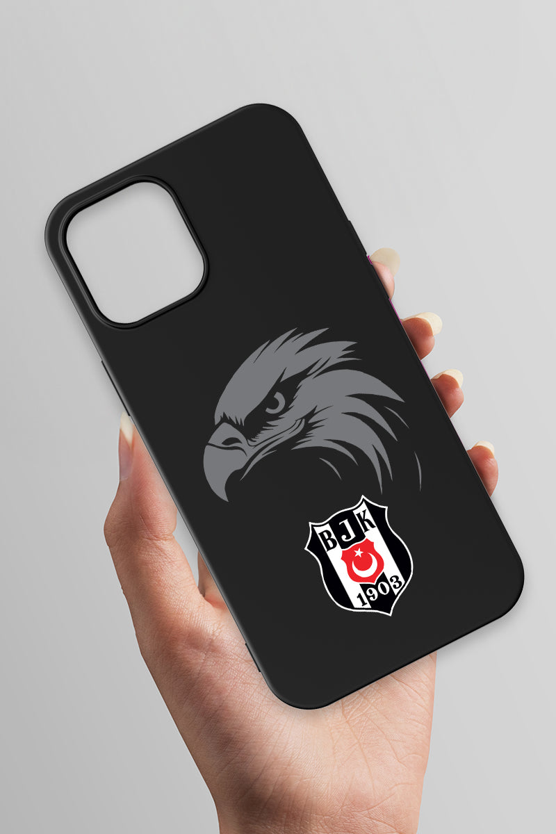 Beşiktaş Kartal Arma Siyah Silikon Telefon Kılıfı