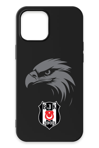 Beşiktaş Kartal Arma Siyah Silikon Telefon Kılıfı