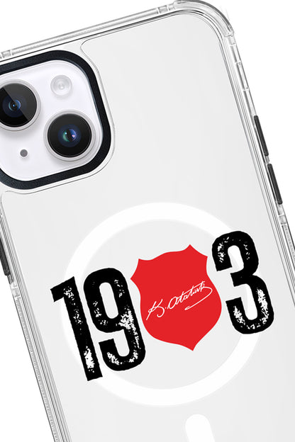 Beşiktaş ATA İmza 1903 Magsafe Şeffaf Telefon Kılıfı