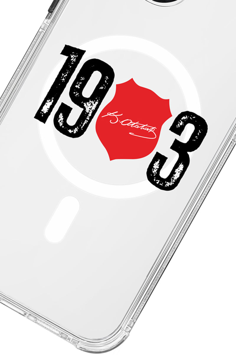 Beşiktaş ATA İmza 1903 Magsafe Şeffaf Telefon Kılıfı