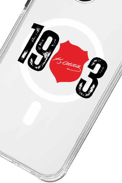 Beşiktaş ATA İmza 1903 Magsafe Şeffaf Telefon Kılıfı