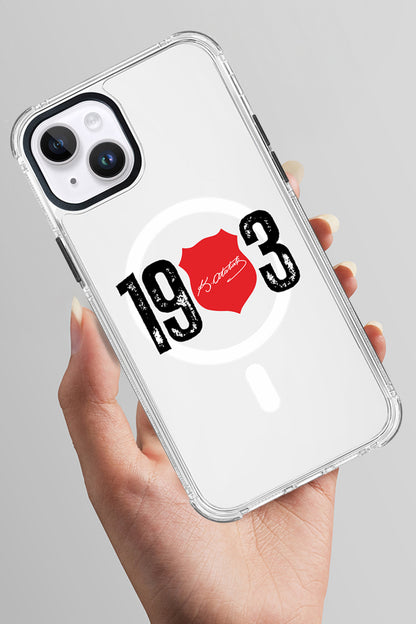 Beşiktaş ATA İmza 1903 Magsafe Şeffaf Telefon Kılıfı