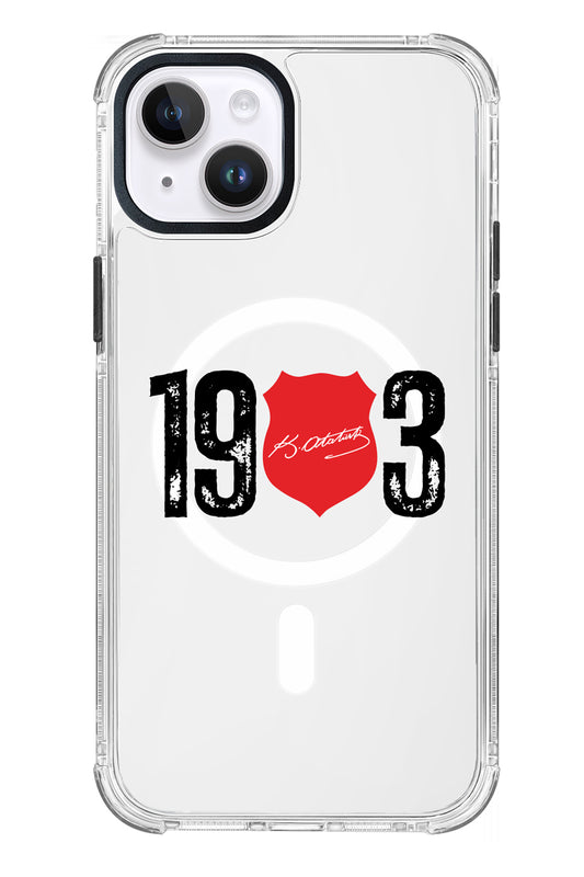Beşiktaş ATA İmza 1903 Magsafe Şeffaf Telefon Kılıfı