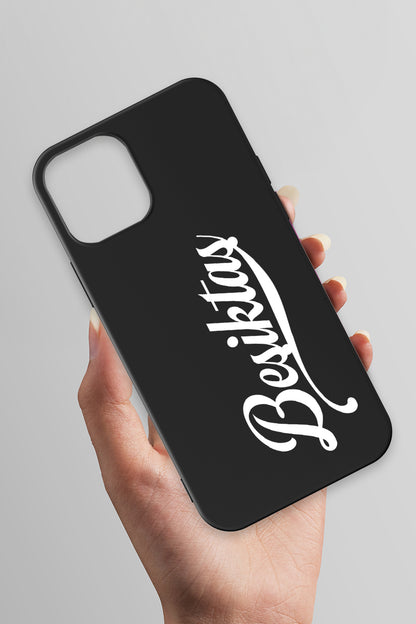 Beşiktaş El Yazılı Siyah Telefon Kılıfı