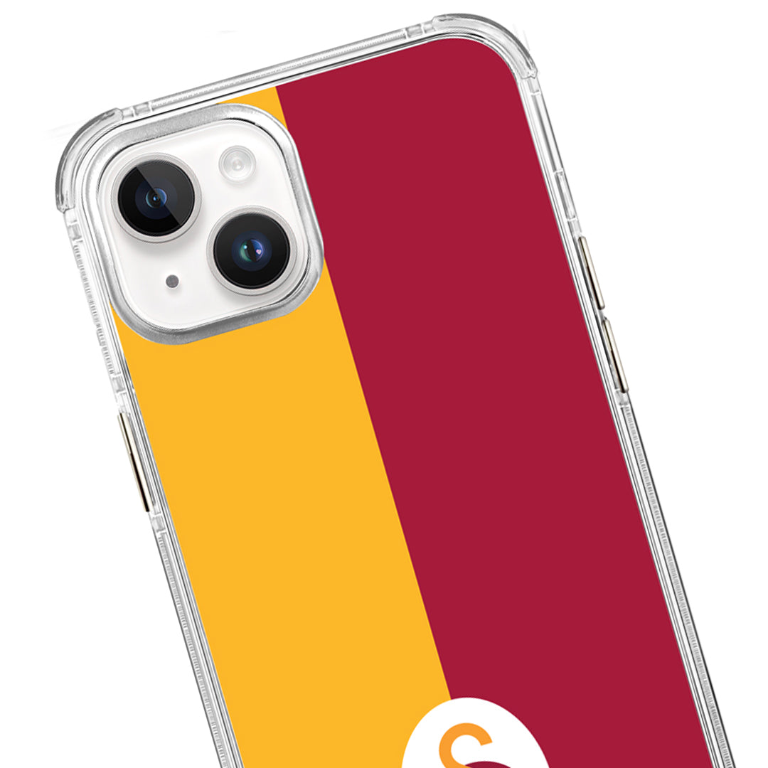 Galatasaray Parçalı Logo Şeffaf Telefon Kılıfı