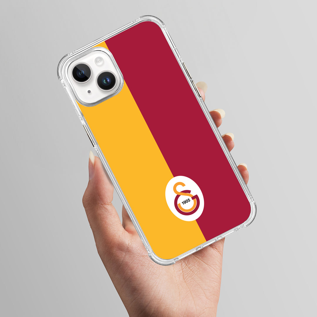 Galatasaray Parçalı Logo Şeffaf Telefon Kılıfı