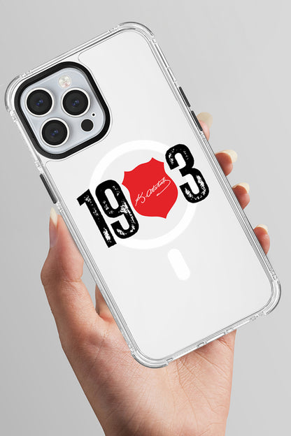 Beşiktaş ATA İmza 1903 Magsafe Şeffaf Telefon Kılıfı