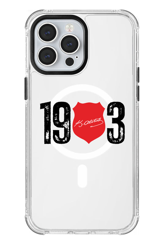 Beşiktaş ATA İmza 1903 Magsafe Şeffaf Telefon Kılıfı