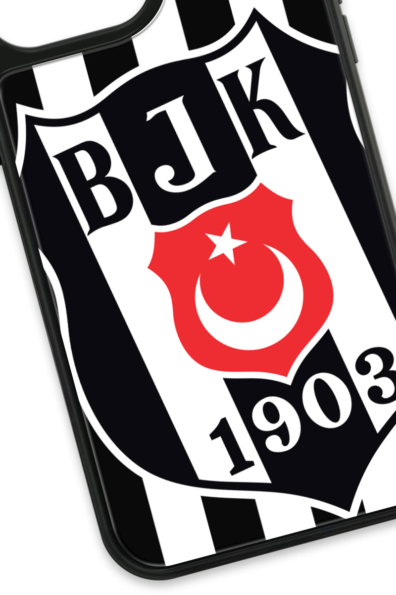 Beşiktaş Büyük Arma Cam Telefon Kılıfı