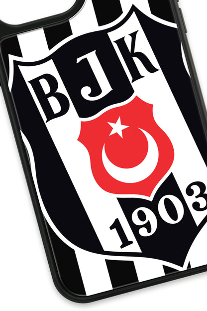 Beşiktaş Büyük Arma Cam Telefon Kılıfı