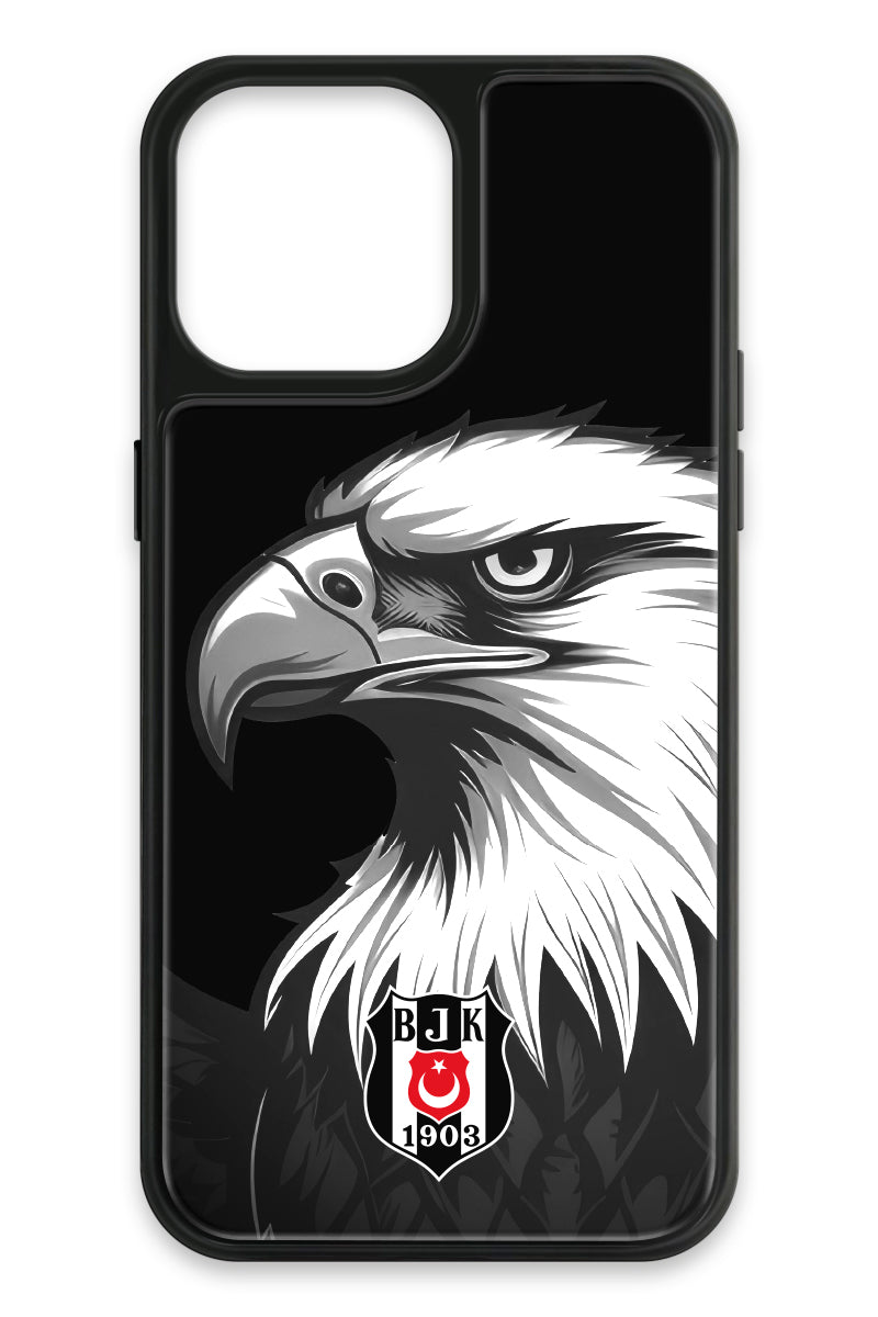Beşiktaş Büyük Kartal Cam Telefon Kılıfı