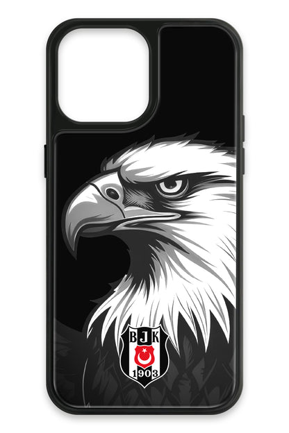 Beşiktaş Büyük Kartal Cam Telefon Kılıfı