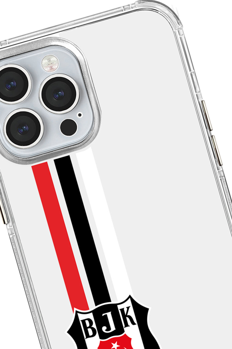 Beşiktaş Çizgi Arma Şeffaf Telefon Kılıfı