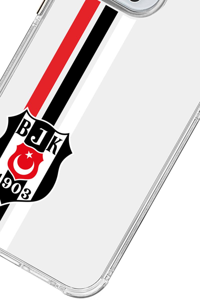 Beşiktaş Çizgi Arma Şeffaf Telefon Kılıfı