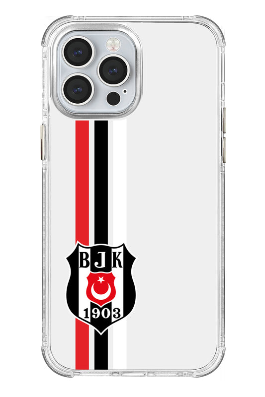 Beşiktaş Çizgi Arma Şeffaf Telefon Kılıfı