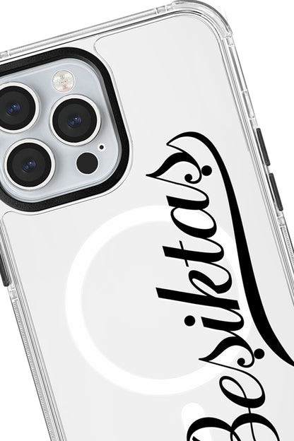 Beşiktaş El Yazı Magsafe Şeffaf Telefon Kılıfı
