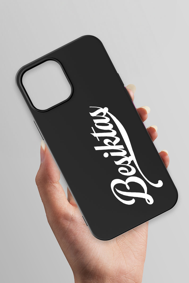 Beşiktaş El Yazılı Siyah Telefon Kılıfı