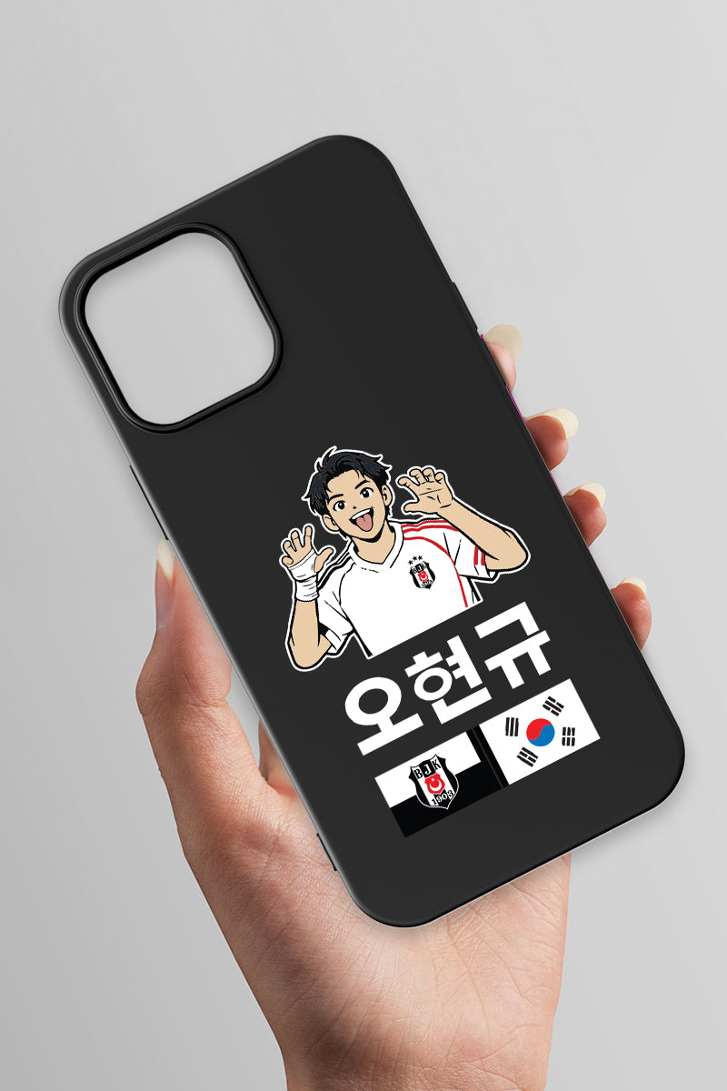 Beşiktaş HyeonGyu OH Siyah Silikon Telefon Kılıfı