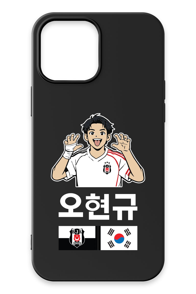 Beşiktaş HyeonGyu OH Siyah Silikon Telefon Kılıfı