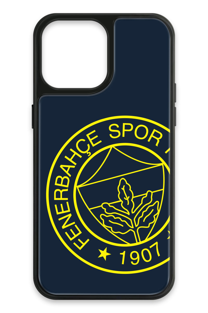 Fenerbahçe Büyük Sarı Arma Cam Telefon Kılıfı
