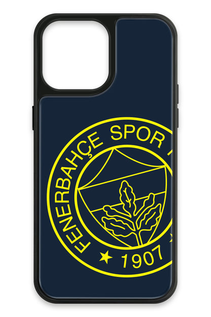 Fenerbahçe Büyük Sarı Arma Cam Telefon Kılıfı