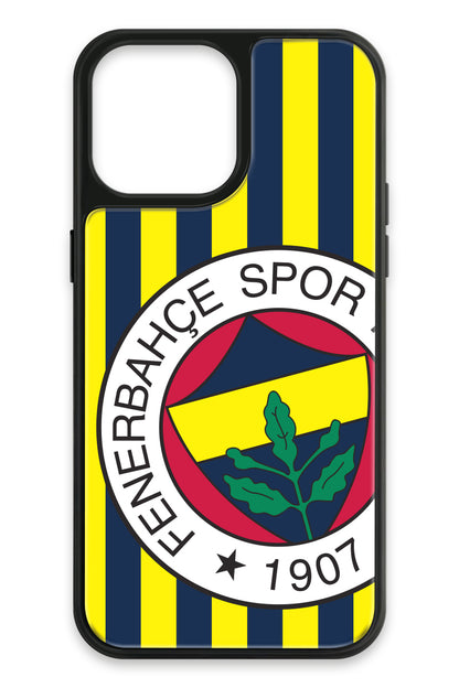 Fenerbahçe Çubuklu Büyük Arma Cam Telefon Kılıfı