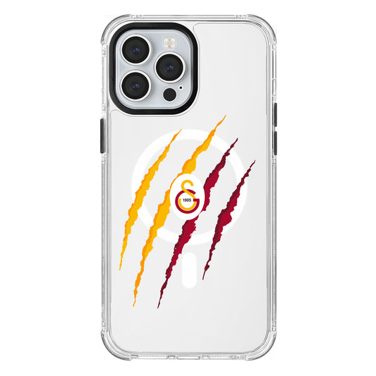 Galatasaray Aslan Pençe Magsafe Şeffaf Telefon Kılıfı