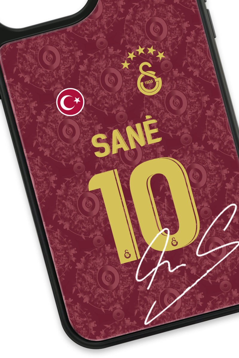 Galatasaray Leroy Sane 3. Forma İmzalı Cam Telefon Kılıfı