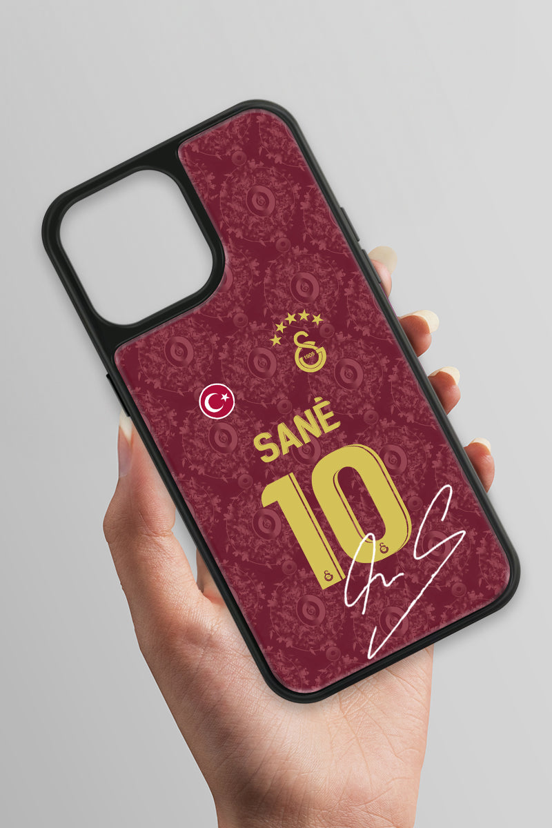 Galatasaray Leroy Sane 3. Forma İmzalı Cam Telefon Kılıfı