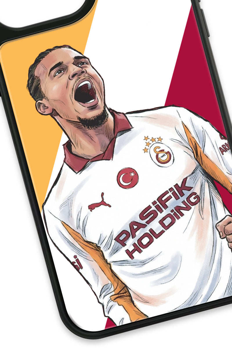 Galatasaray Leroy Sane Gol Sevinci Cam Telefon Kılıfı