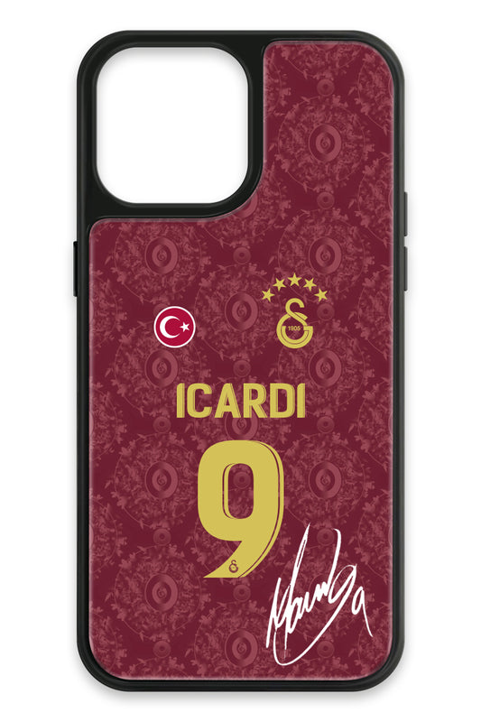 Galatasaray Mauro Icardi 3. Forma İmzalı Cam Telefon Kılıfı