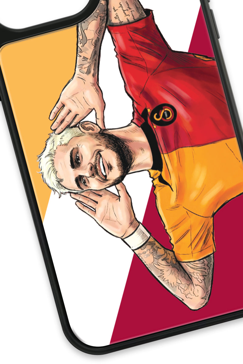 Galatasaray Mauro Icardi Gol Sevinci Cam Telefon Kılıfı