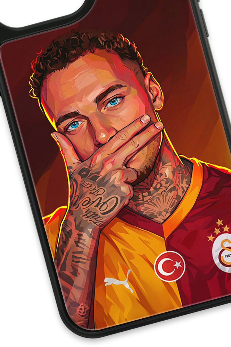 Galatasaray Noa Lang Gol Sevinci Cam Telefon Kılıfı