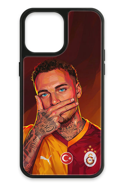 Galatasaray Noa Lang Gol Sevinci Cam Telefon Kılıfı