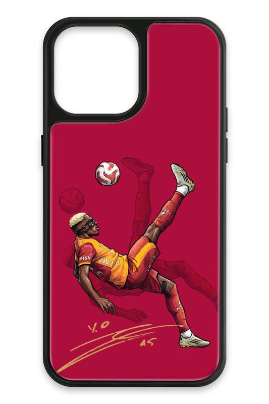 Galatasaray Osimhen Röveşata İmzalı Cam Telefon Kılıfı
