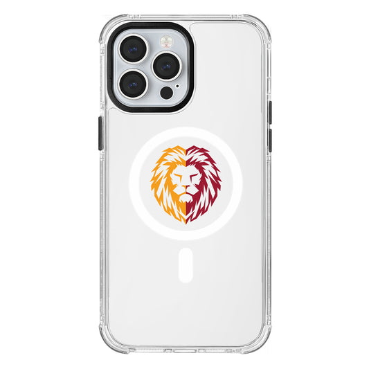 Galatasaray Parçalı Aslan Magsafe Şeffaf Telefon Kılıfı