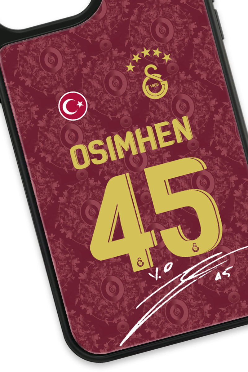 Galatasaray Victor Osimhen 3. Forma İmzalı Cam Telefon Kılıfı