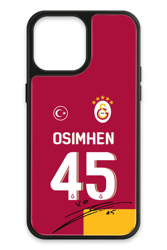 Galatasaray Victor Osimhen Parçalı Forma İmzalı Cam Telefon Kılıfı