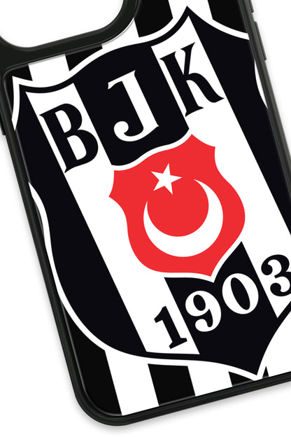 Beşiktaş Büyük Arma Cam Telefon Kılıfı