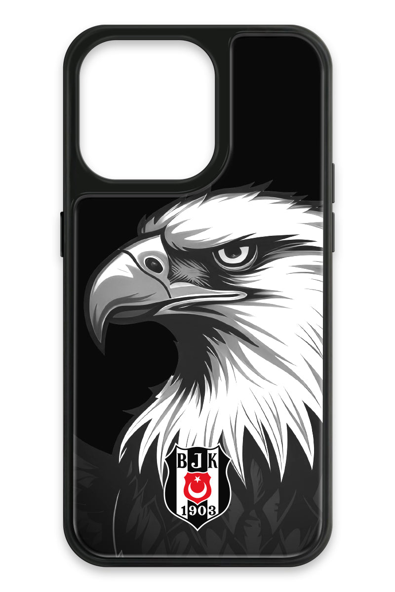Beşiktaş Büyük Kartal Cam Telefon Kılıfı