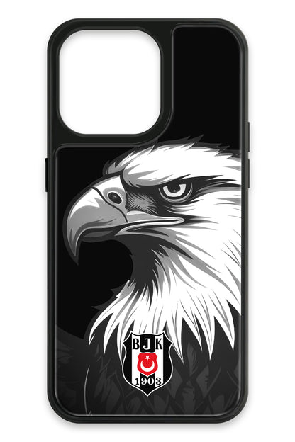 Beşiktaş Büyük Kartal Cam Telefon Kılıfı