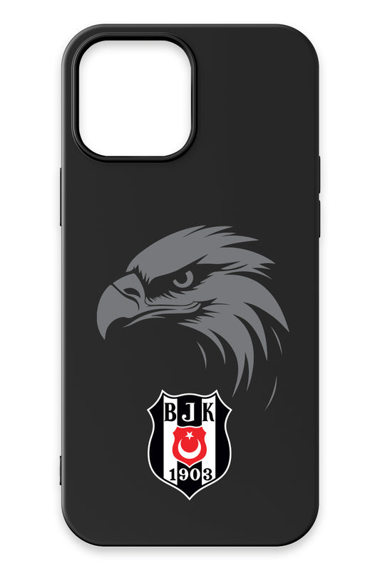Beşiktaş Kartal Arma Siyah Silikon Telefon Kılıfı