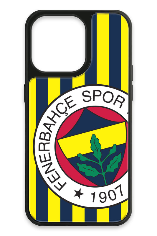Fenerbahçe Çubuklu Büyük Arma Cam Telefon Kılıfı