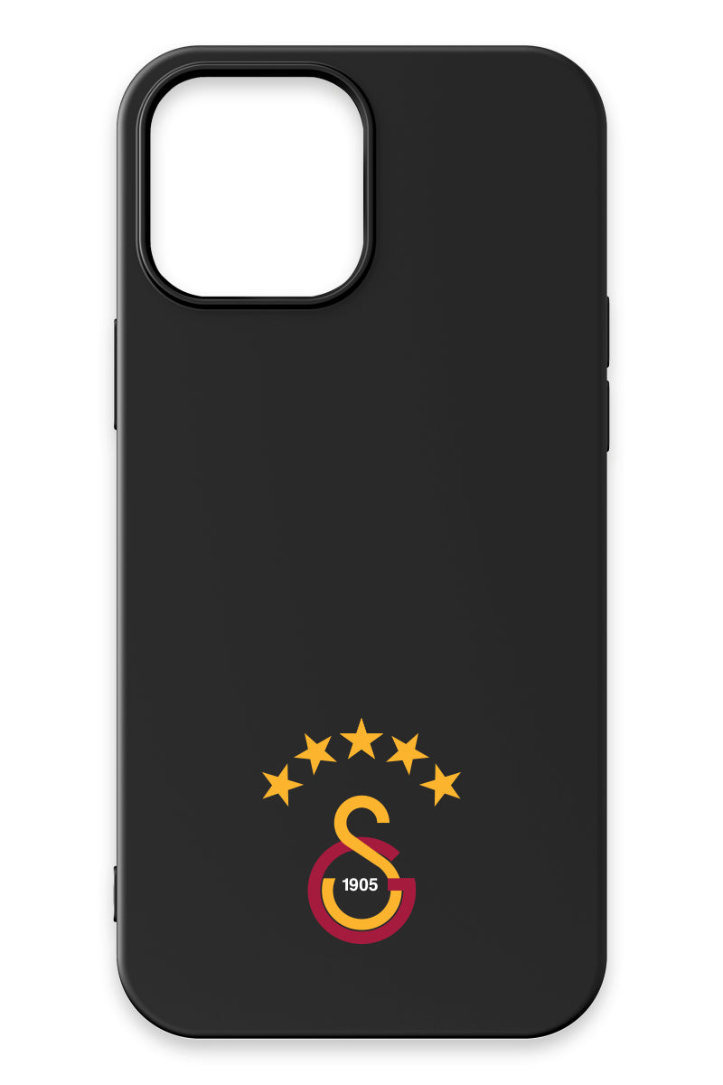 Galatasaray 5 Yıldız Arma Siyah Silikon Telefon Kılıfı